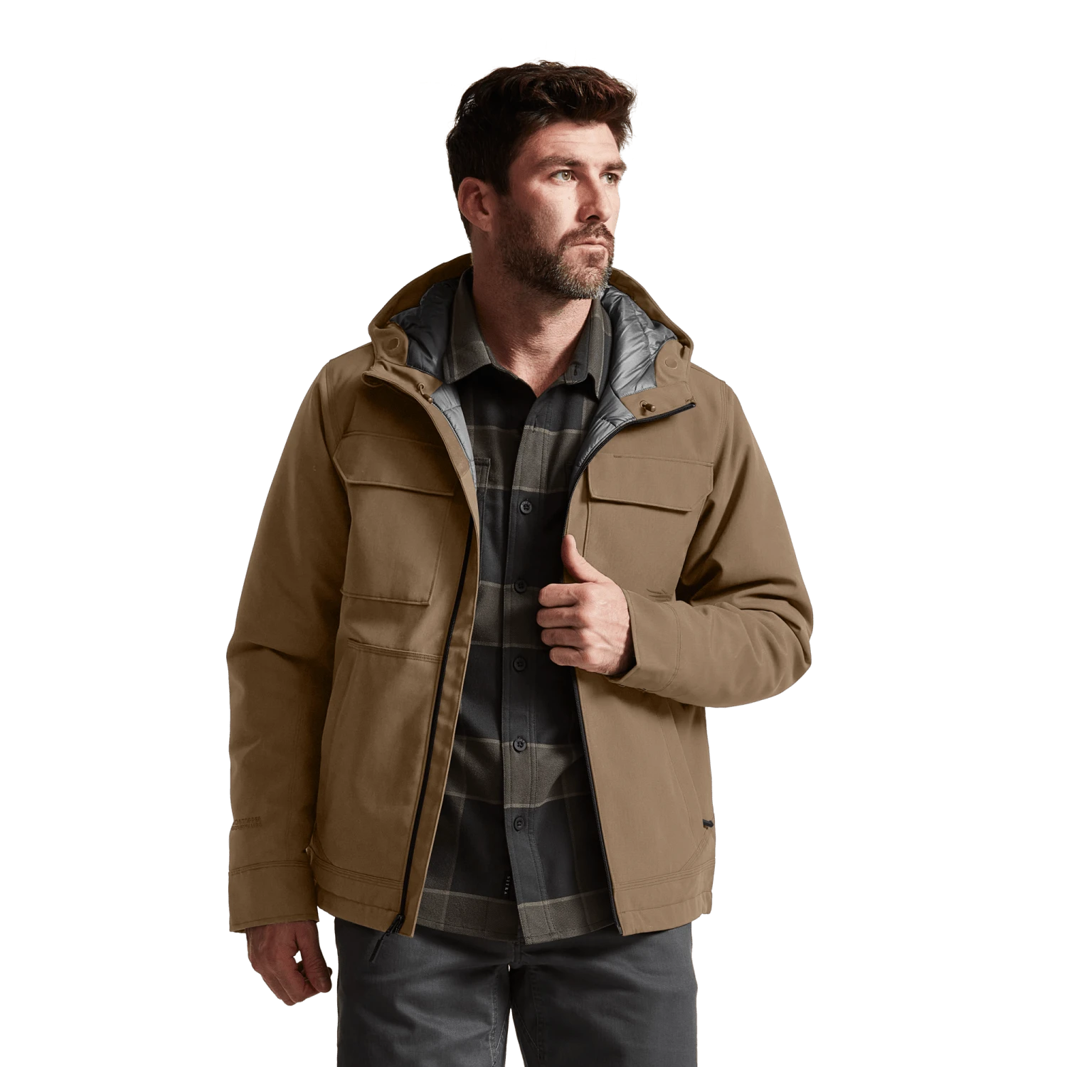 Мужская куртка SITKA Grindstone Work Jacket - 2024, цвет: Табачный — фото 10