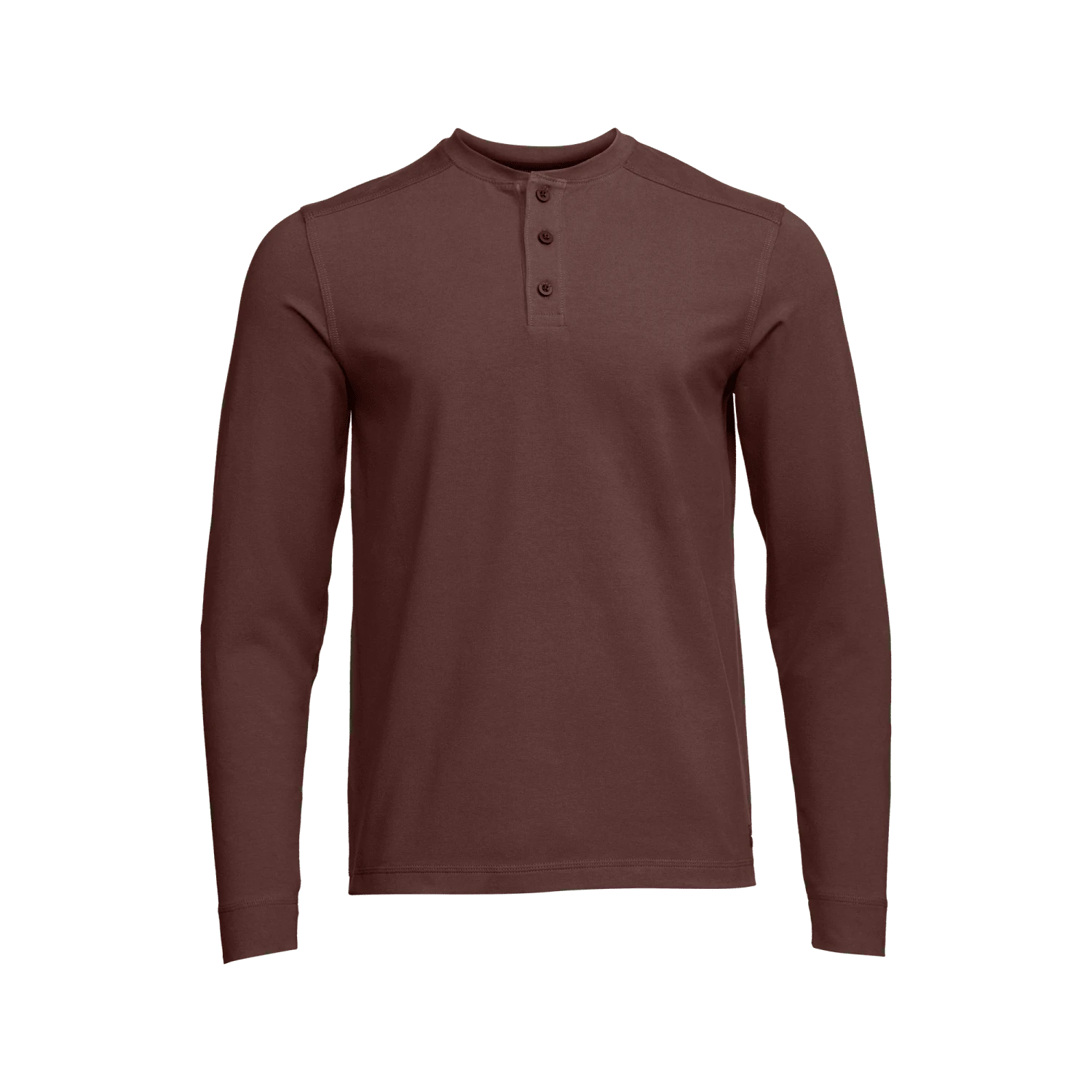 Мужской топ SITKA Foothills Long Sleeve Henley, цвет: Вишнёвый — фото 1