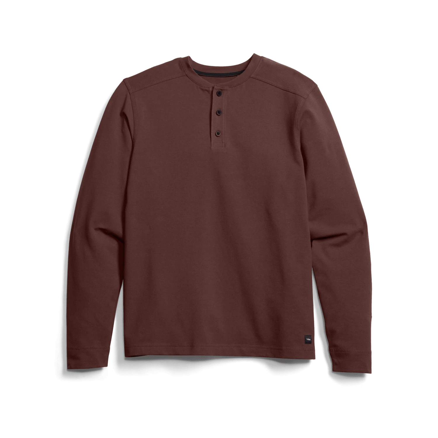 Мужской топ SITKA Foothills Long Sleeve Henley, цвет: Вишнёвый — фото 2