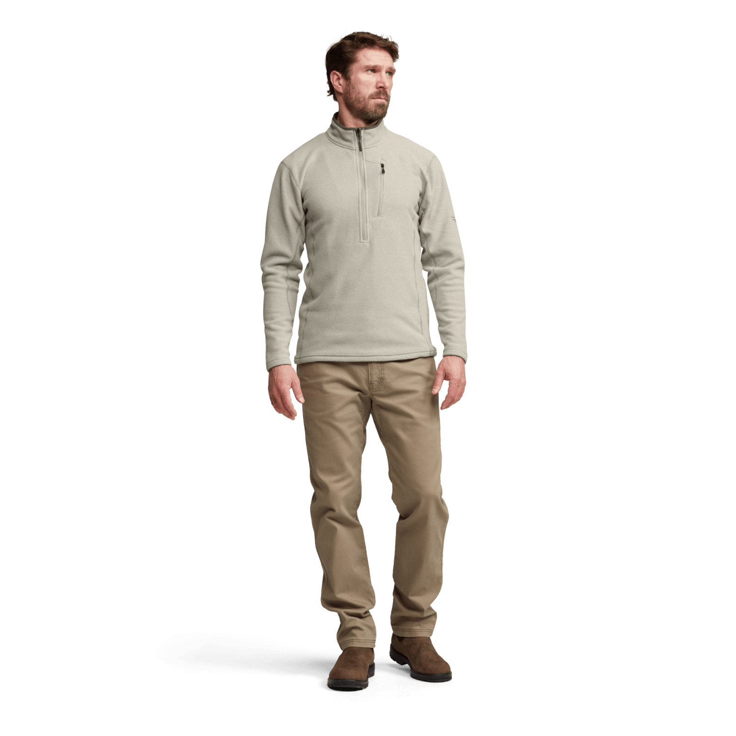 Snowcrest Half-Zip Fleece Pullover | Cherry Wood Heather | SITKA Gear