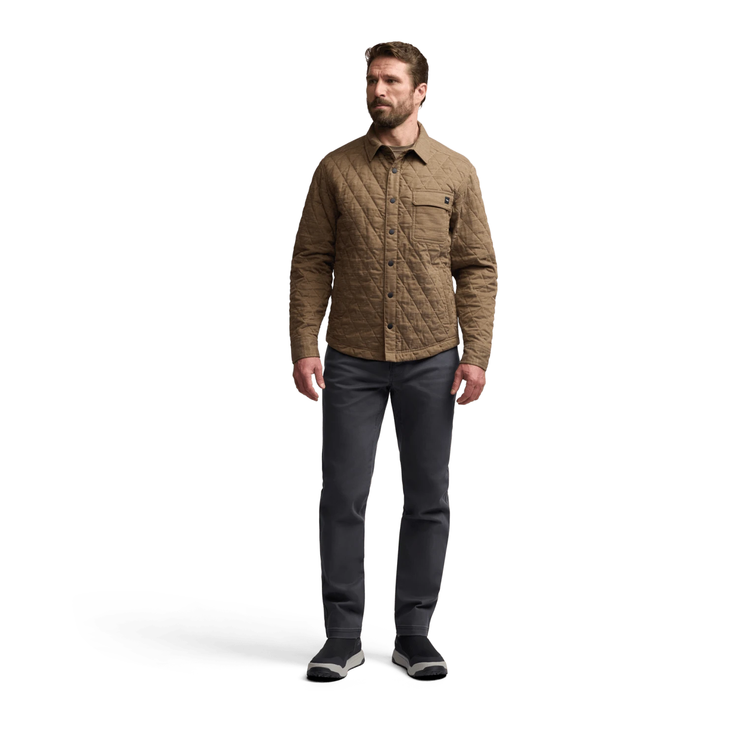 Мужская куртка SITKA Frontier Shirt Jacket, цвет: Меланжевый — фото 5