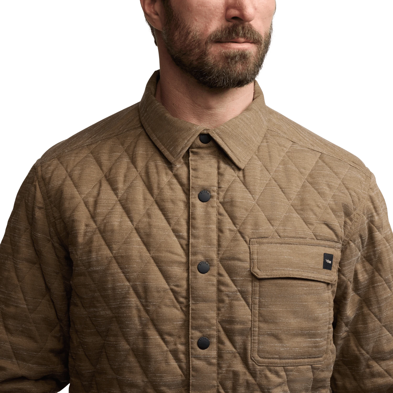 Мужская куртка SITKA Frontier Shirt Jacket, цвет: Меланжевый — фото 3