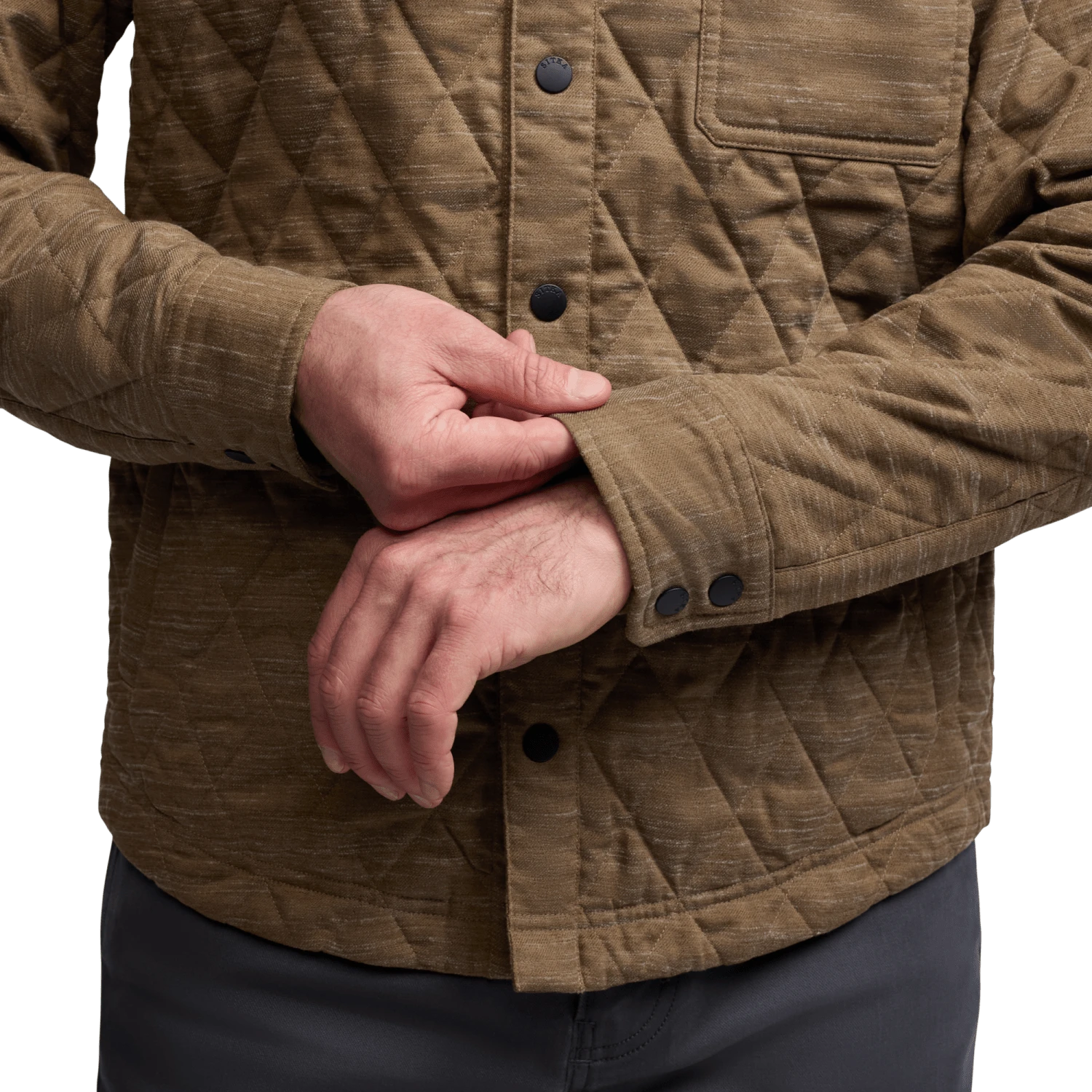 Мужская куртка SITKA Frontier Shirt Jacket, цвет: Меланжевый — фото 4