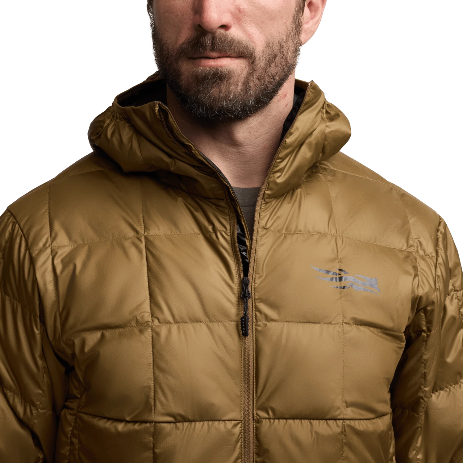 Мужская куртка SITKA MicroDown Hooded, цвет: Coyote — фото 8