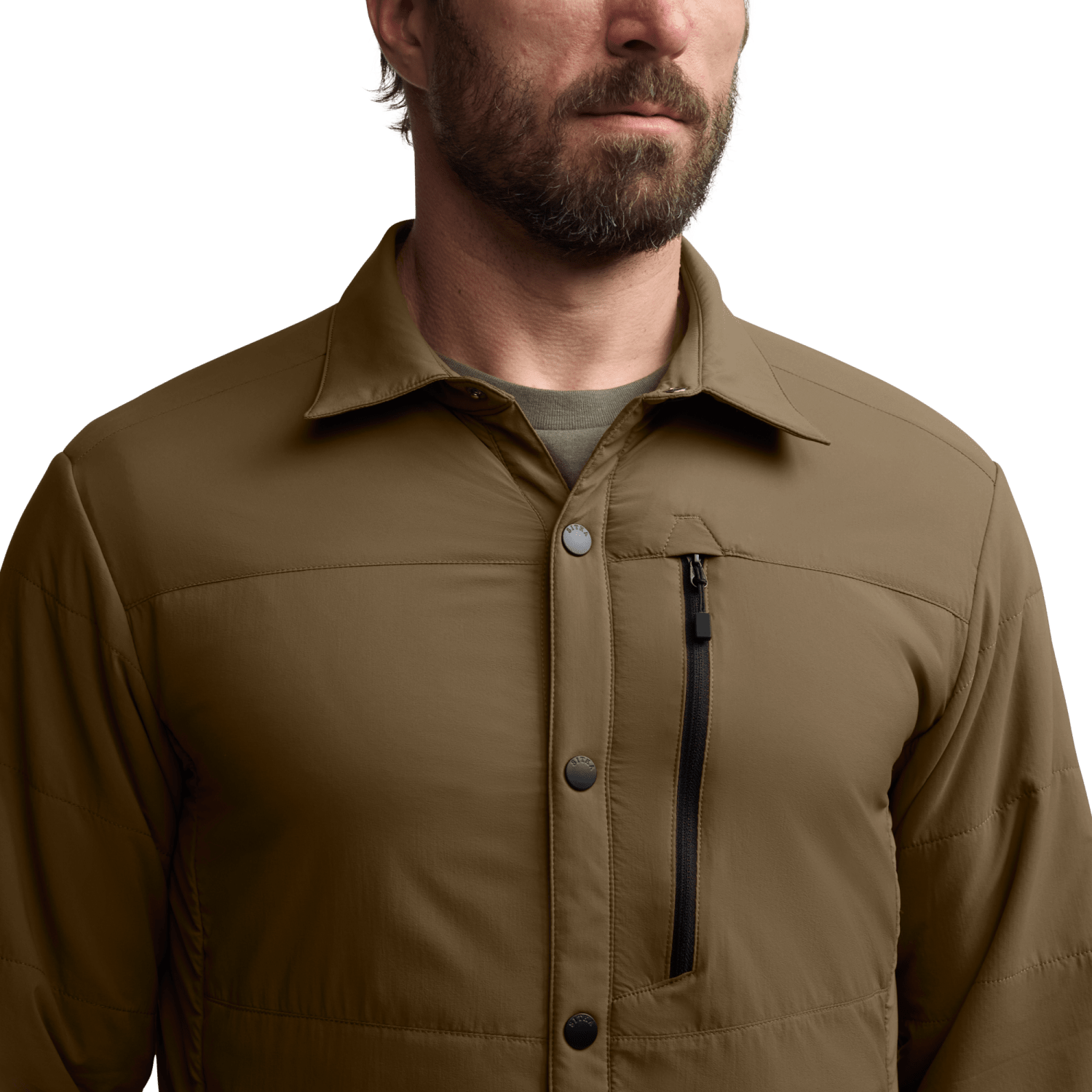 Мужская куртка SITKA Ambient 100 Shirt Jacket, цвет: Coyote — фото 7