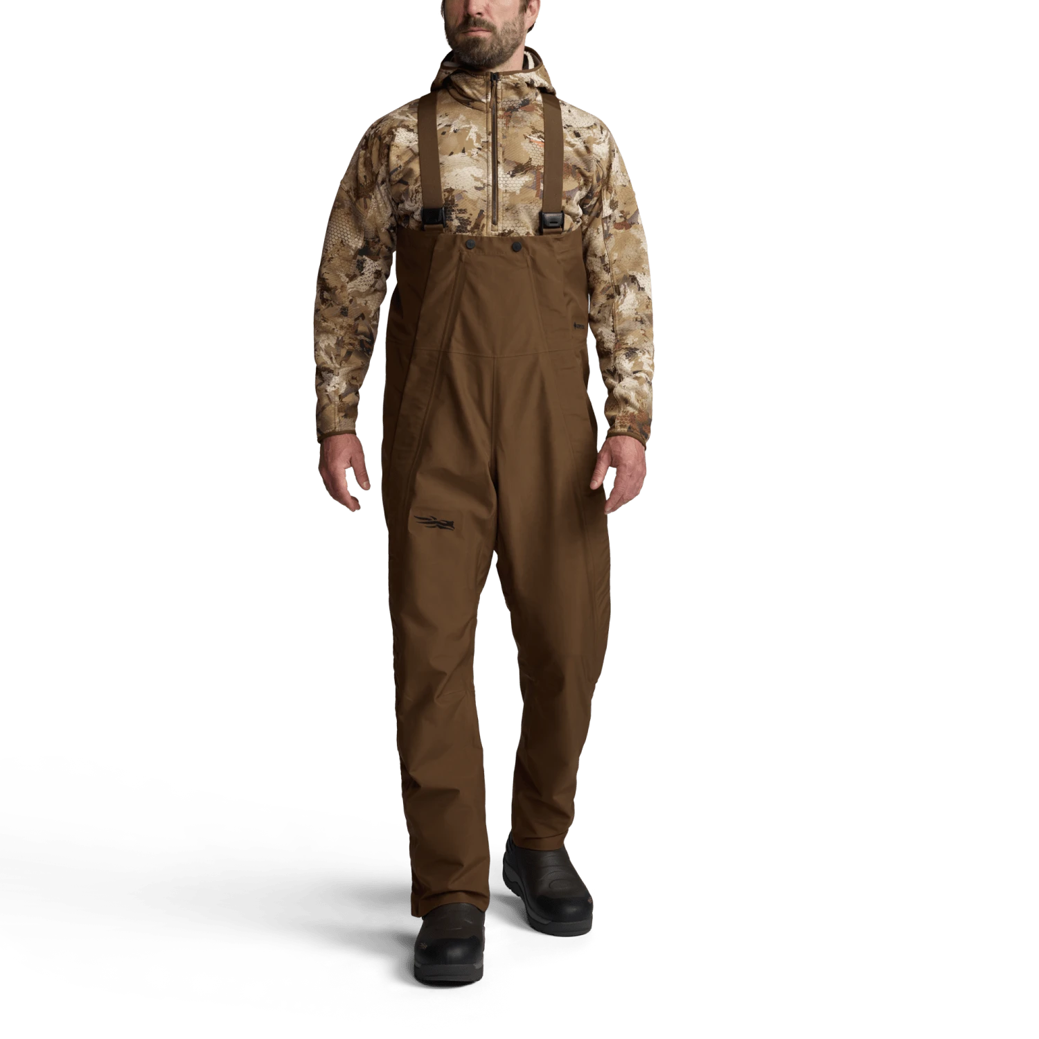 Мужские брюки SITKA Wetlands Bib, цвет: Коричневый — фото 3
