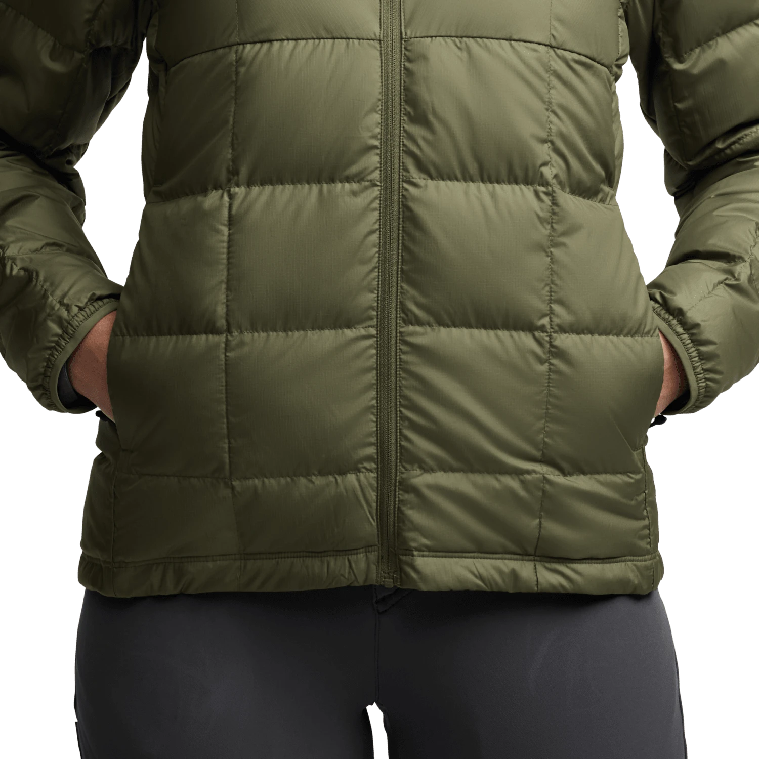 Женская куртка SITKA Microdown Hooded, цвет: Оливковый зелёный — фото 6