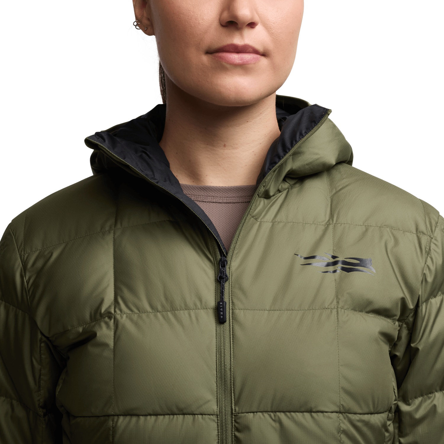Women's Microdown Hooded Jacket | Olive Green | SITKA Gear