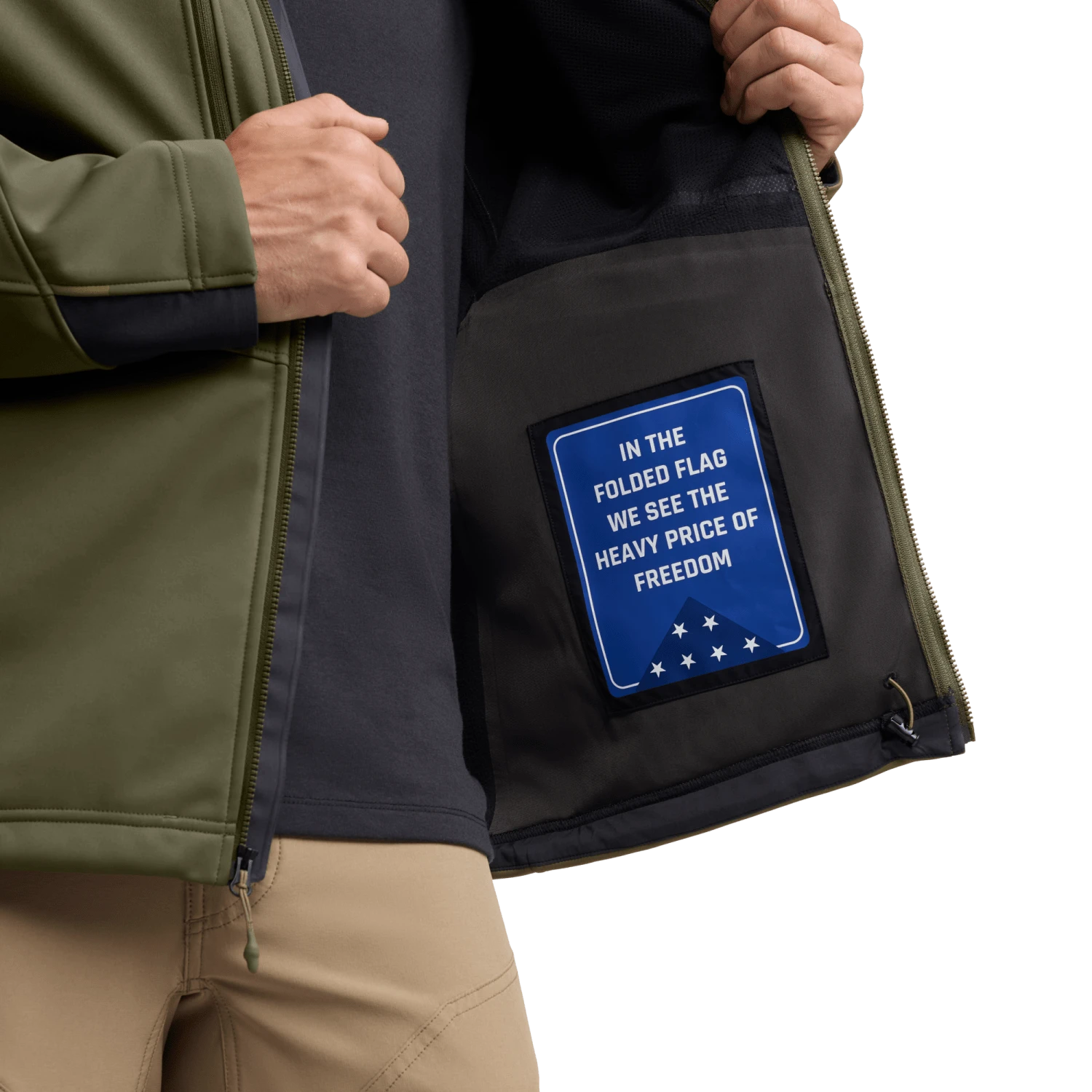 Мужская куртка SITKA Jetstream Jacket - FOH Edition, цвет: Оливковый — фото 6