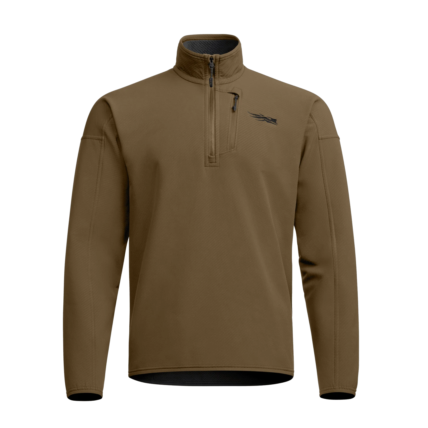 Мужской свитер SITKA Alpha Fleece 1/4 Zip Pullover, цвет: Coyote — фото 1
