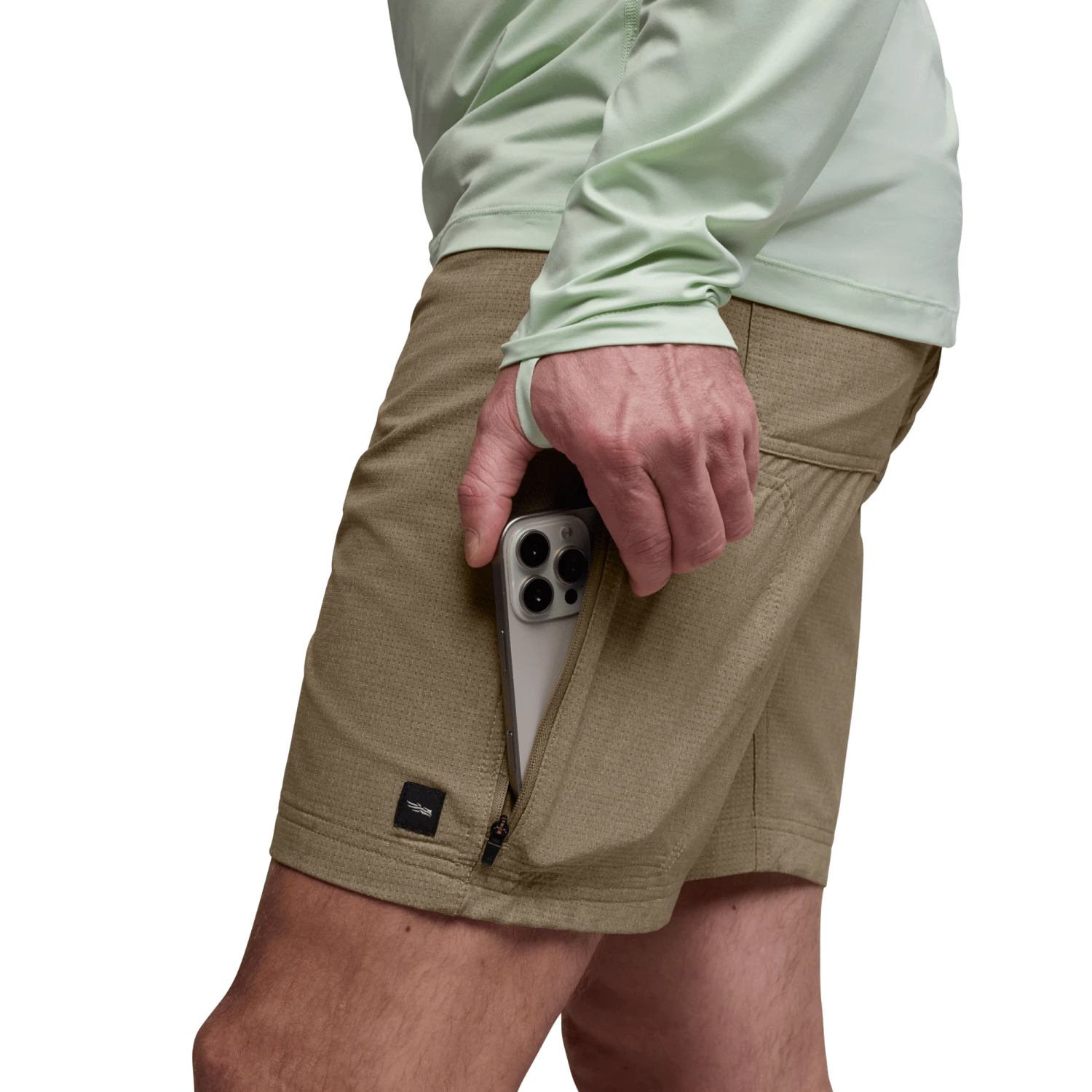 Мужские шорты SITKA Mesa Air Short 8.5", цвет: Меланжевый — фото 8