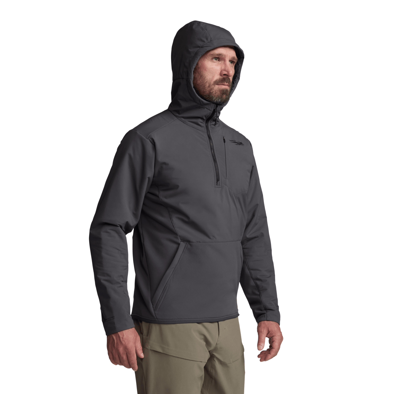 Мужское худи SITKA Alpha Windstopper, цвет: Коричневый — фото 11