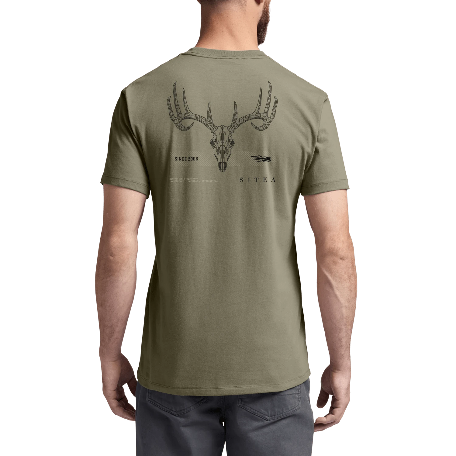 Мужская футболка SITKA Tech Whitetail Pocket, цвет: Тёмный зелёный шалфейный — фото 4