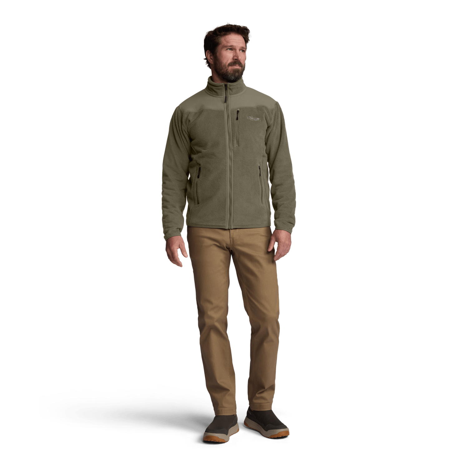 Мужская куртка SITKA Camino Fleece, цвет: Тёмный зелёный шалфейный — фото 4
