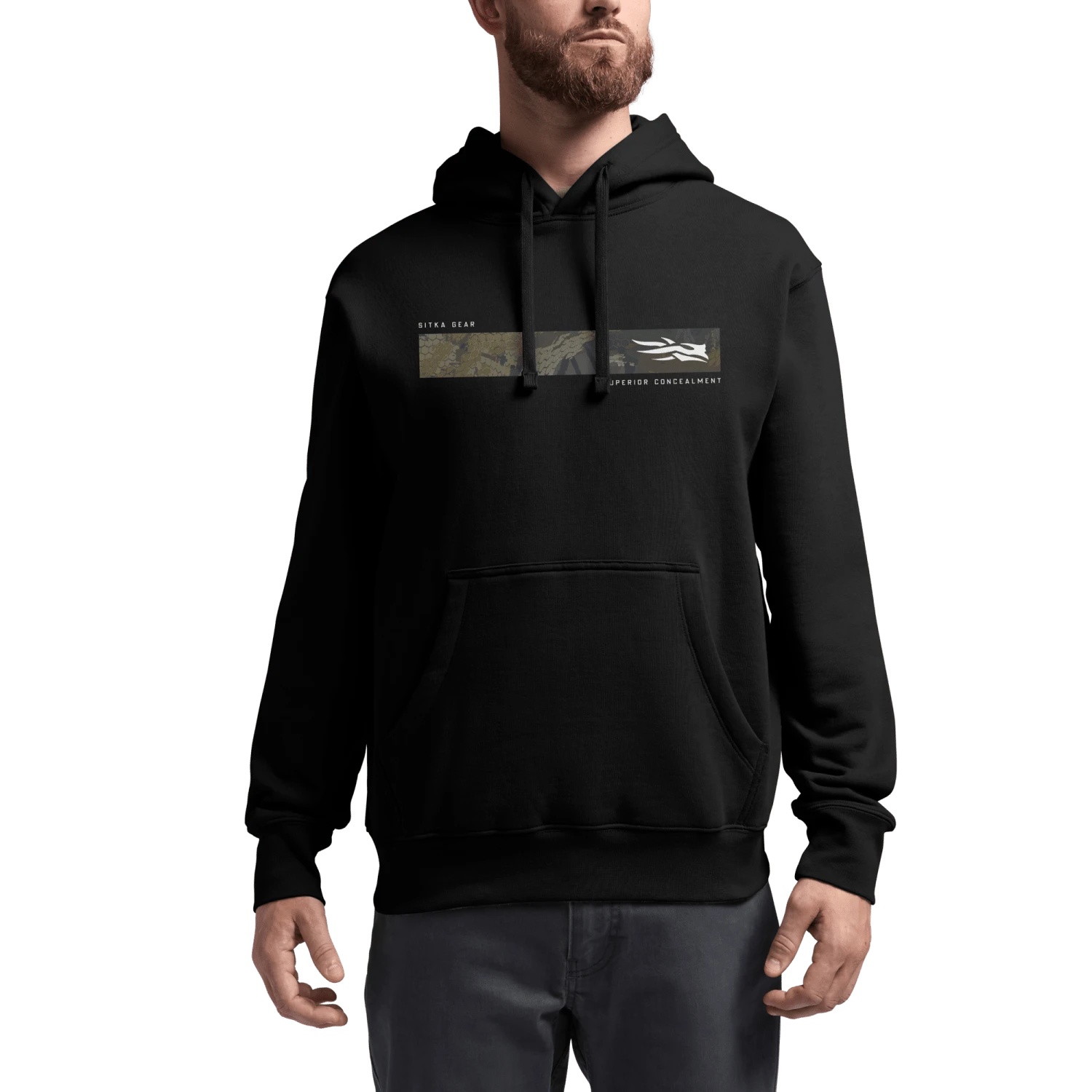 Худи SITKA Superior Concealment Pullover, цвет: Чёрный — фото 3