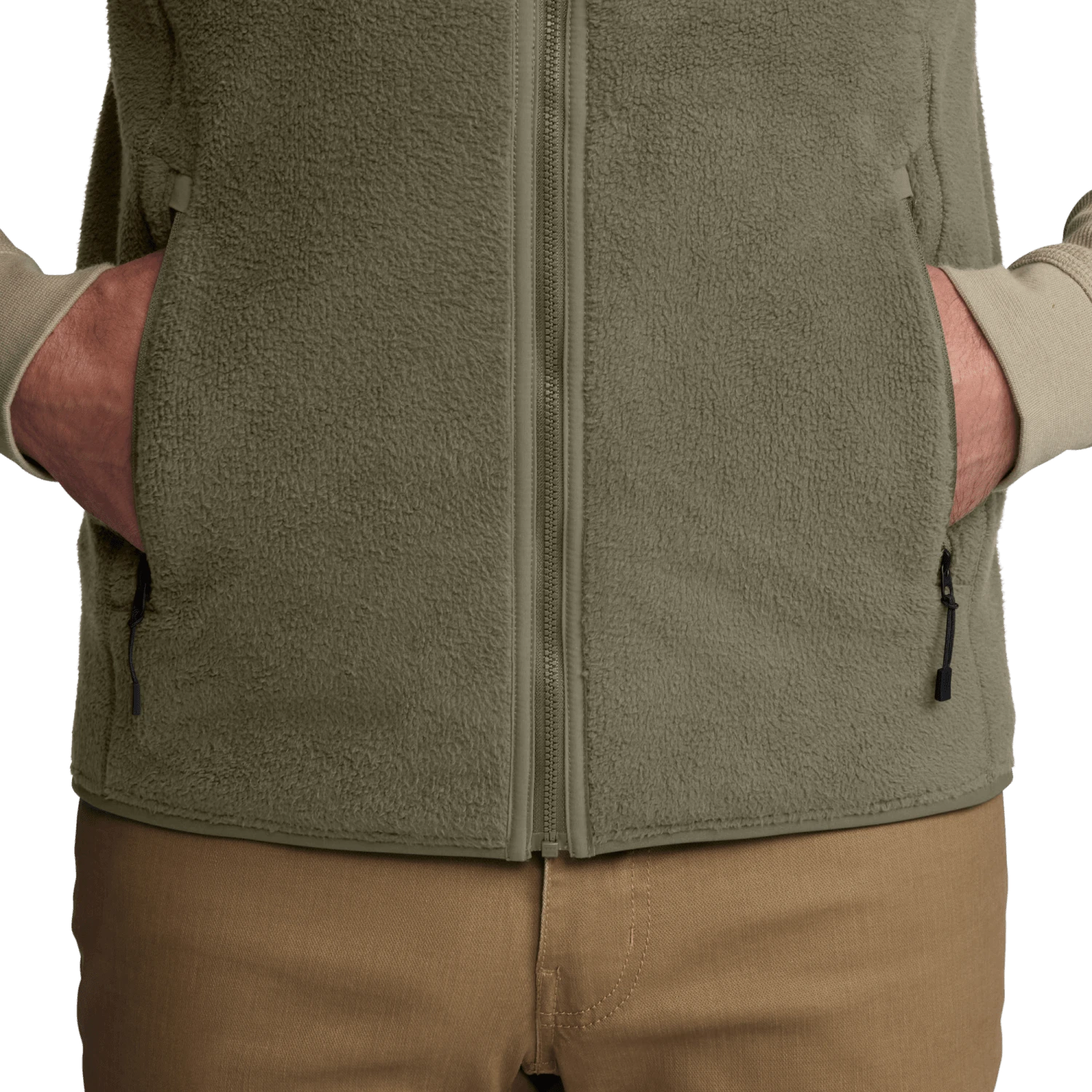 Мужской жилет SITKA Camino Fleece Vest, цвет: Тёмный зелёный шалфейный — фото 10