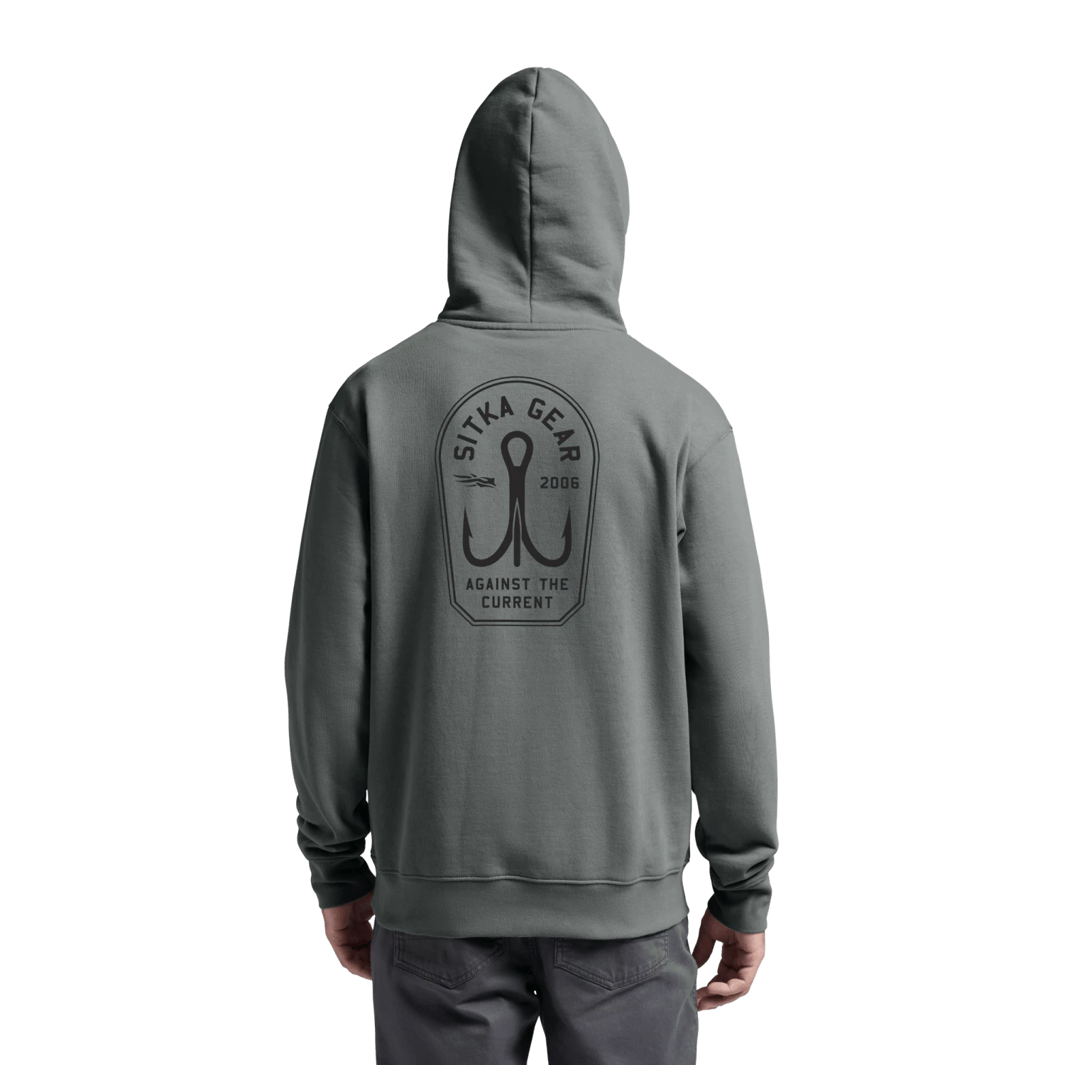 Худи SITKA Treble Crest Pullover, цвет: Металлический серый — фото 5