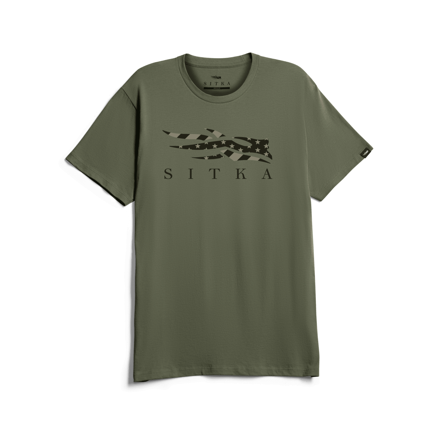 Icon Flag Tee Olive Green M