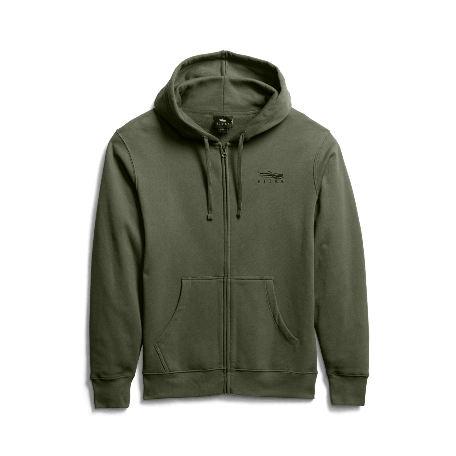 Icon Classic Full-Zip Hoodie Olive Green L