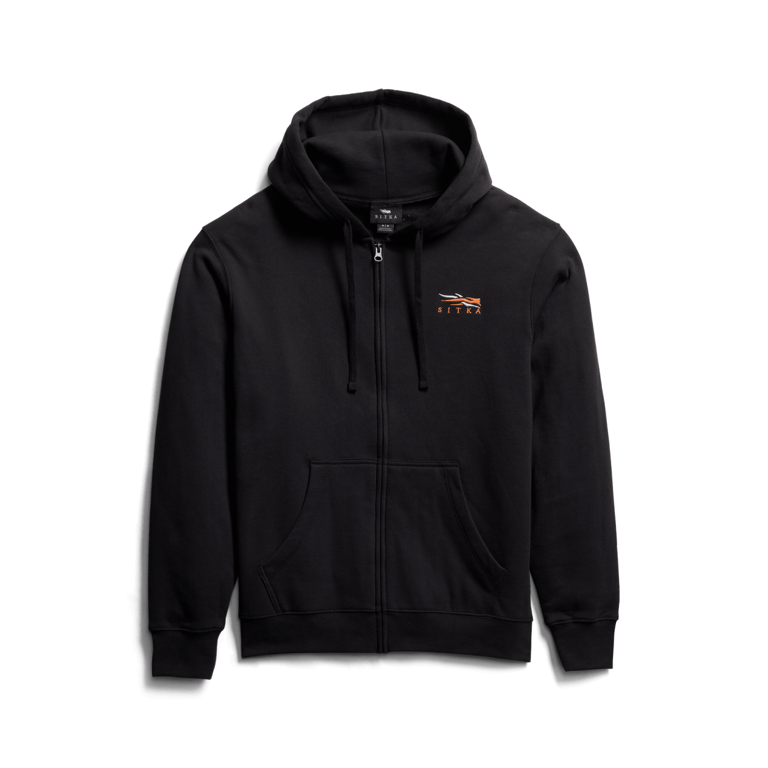 Icon Classic Full-Zip Hoodie Black Orange XL