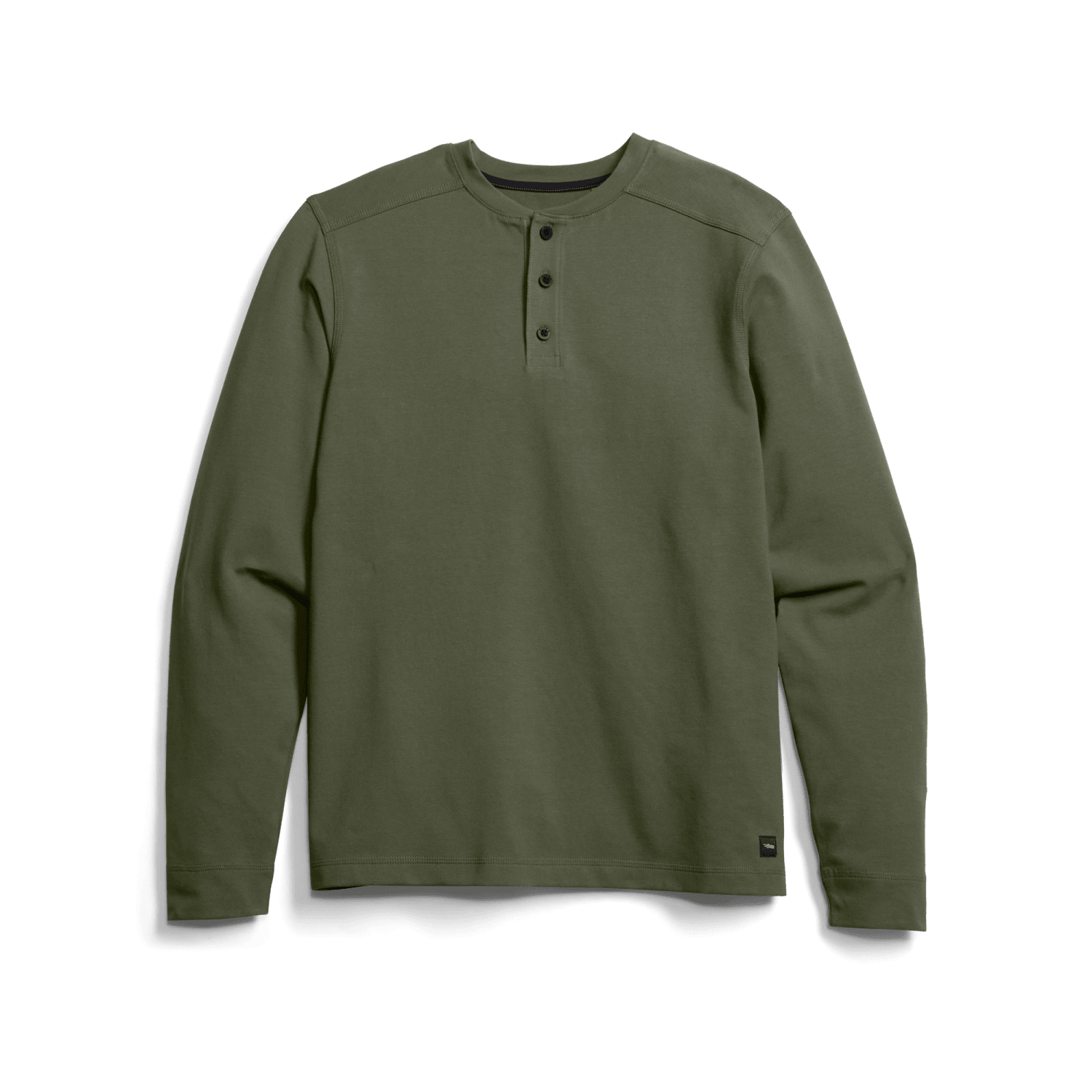 Foothills Long Sleeve Henley Olive Green M