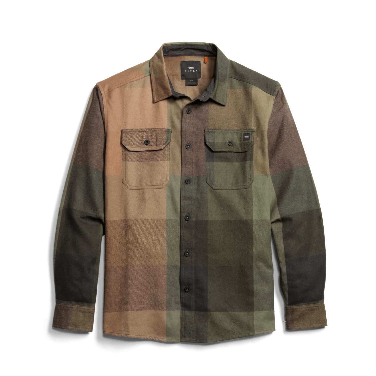 Hardwood Heavyweight Flannel Shirt Olive Green Fall Plaid M