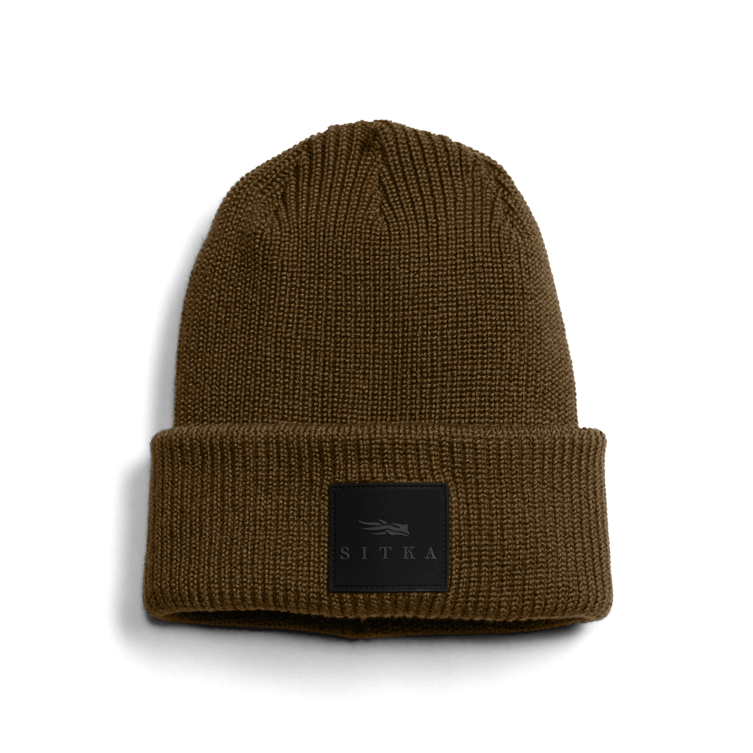 Double Cuff Acrylic Knit Beanie Coyote OSFA