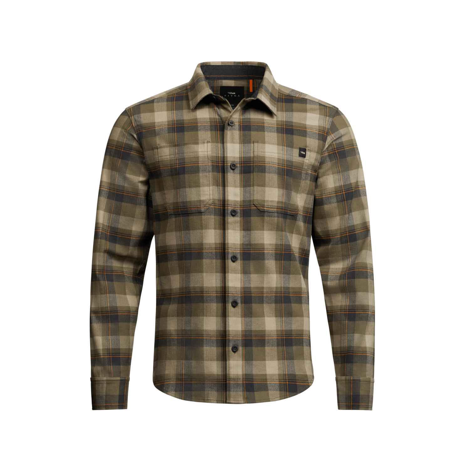 Ashland Lightweight Flannel Shirt Oak Green Fall Plaid L
