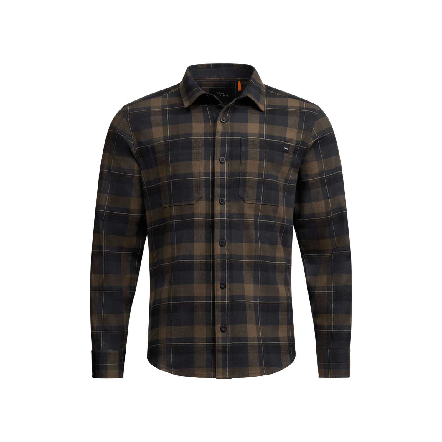 Ashland Lightweight Flannel Shirt Black Pyrite Fall Plaid M