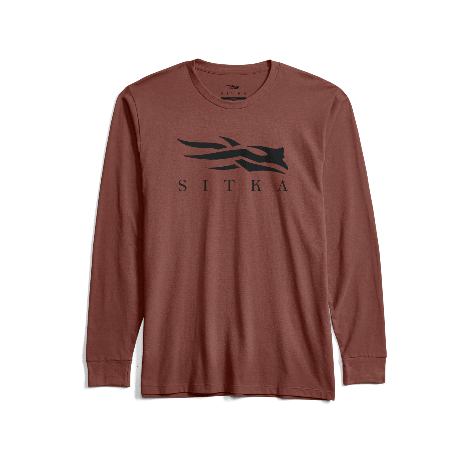 Icon Long Sleeve Crewneck Tee Red Clay XL