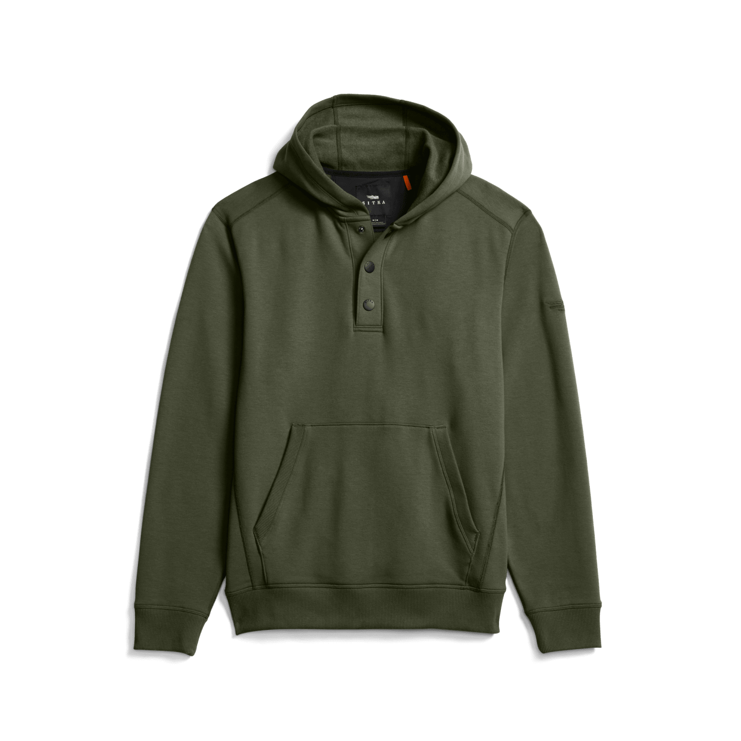 Harbor Snap Front Hoodie Olive Green S