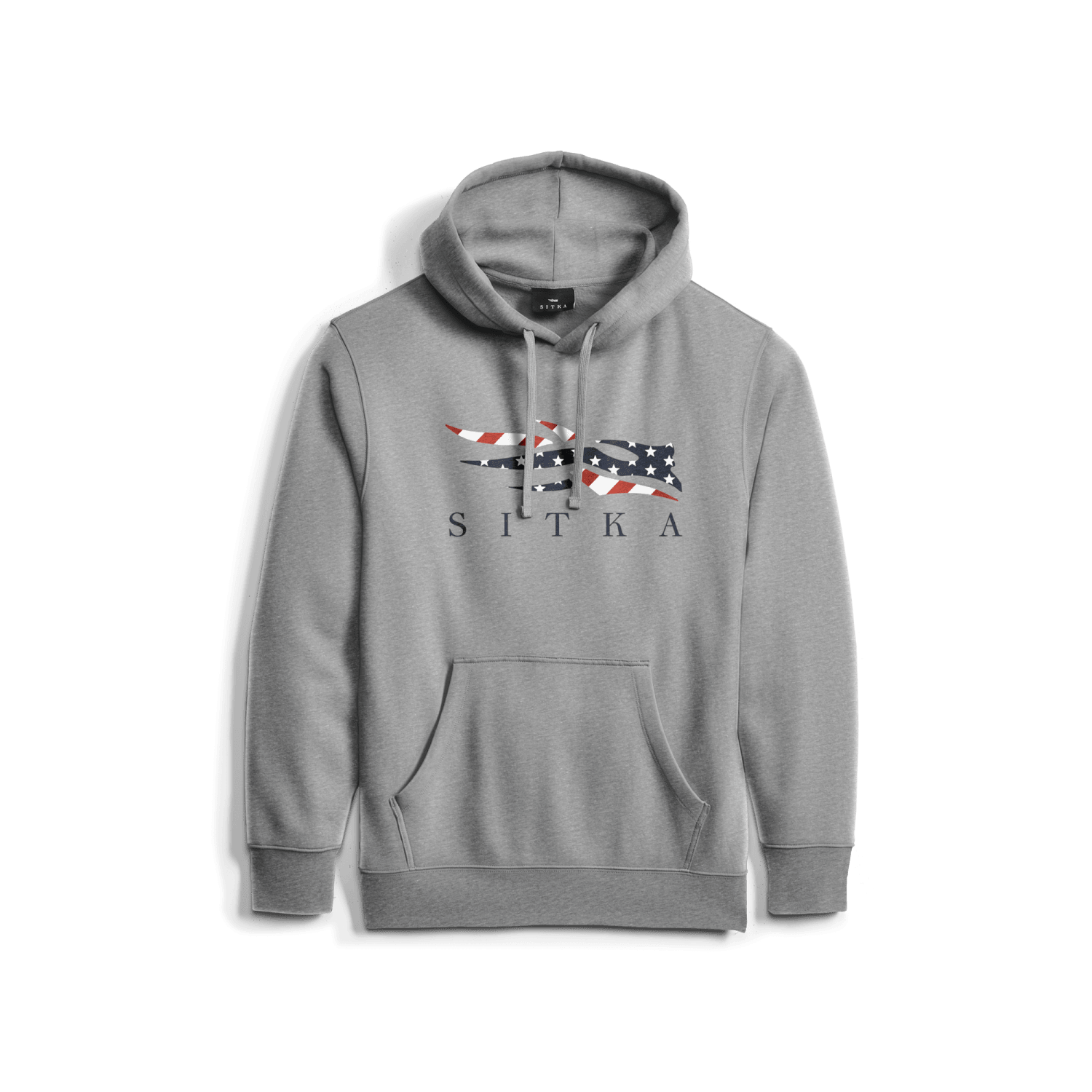Icon Flag Hoodie Heather Grey L