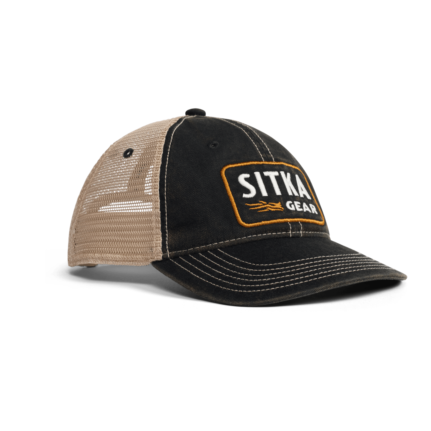 Heritage Patch Vintage Trucker SITKA Black OSFA