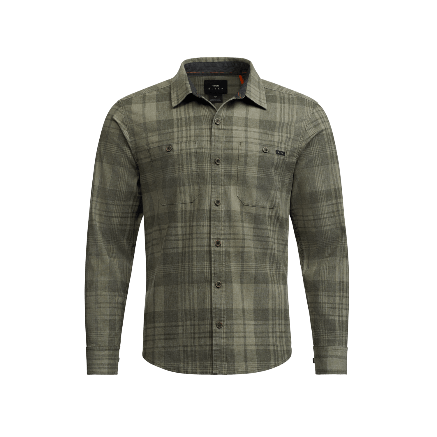 Ambary LS Shirt Green Lichen Fall Plaid M
