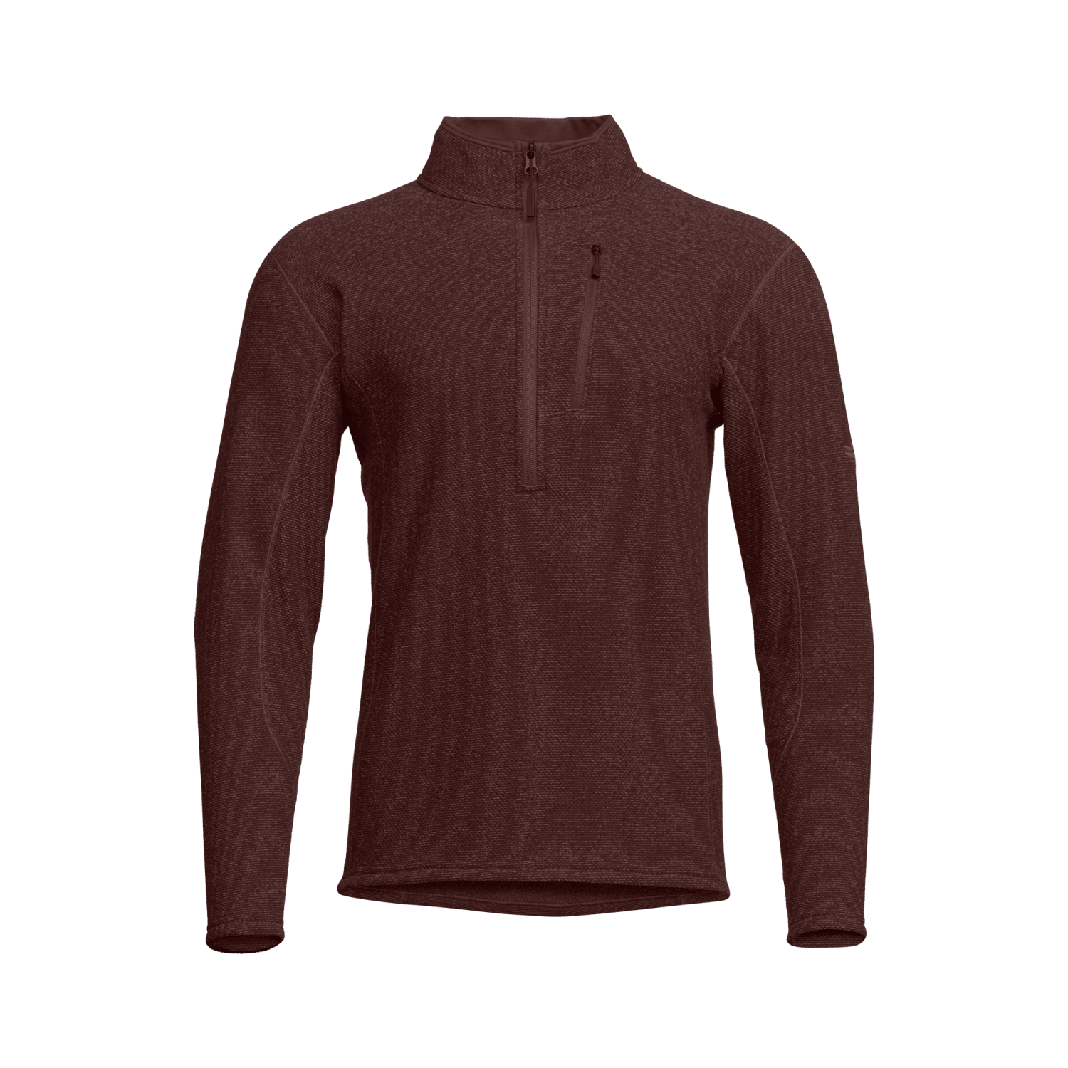 Snowcrest Half-Zip Fleece Pullover Cherry Wood Heather L