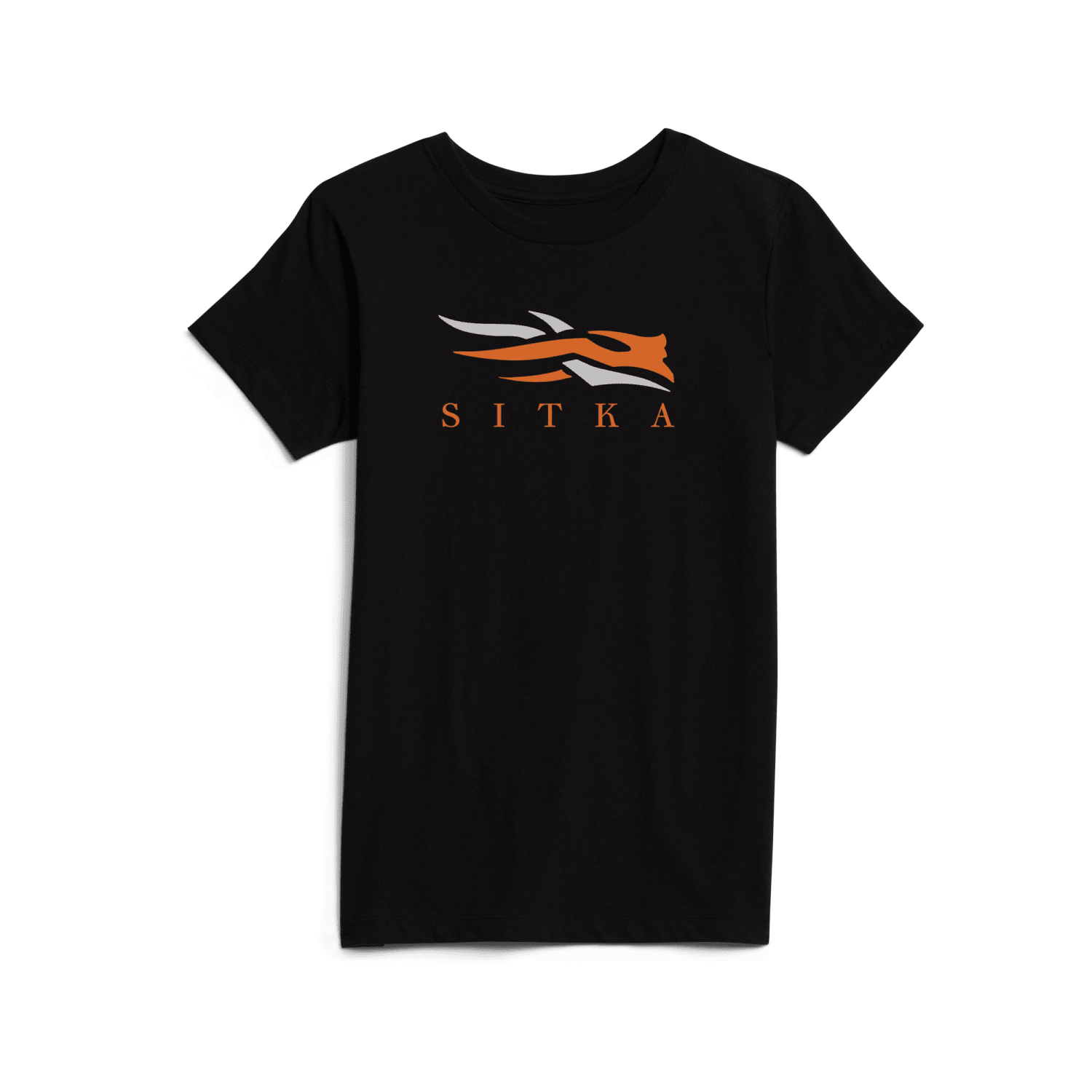 Youth Icon Tee Black Orange YS