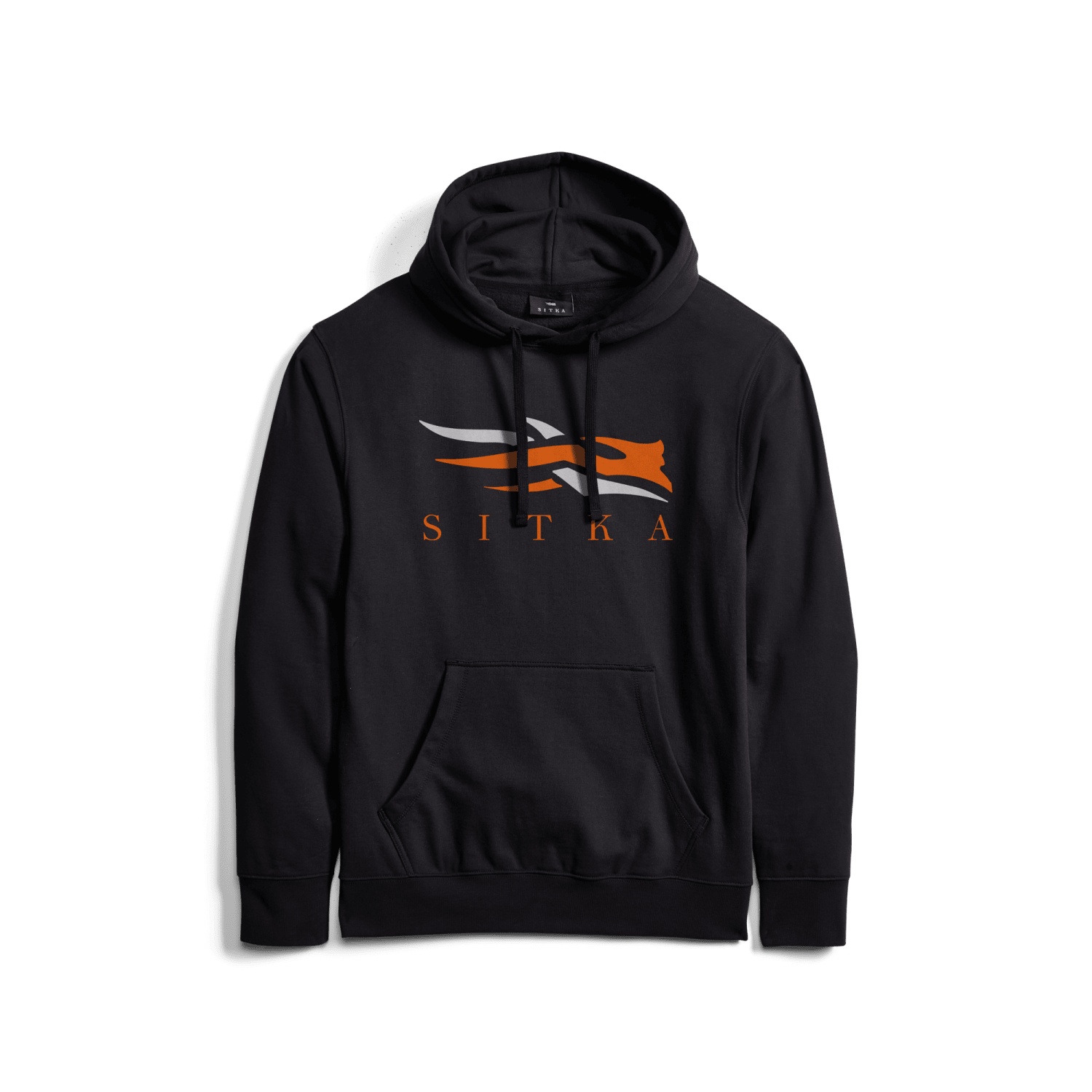 Icon Pullover Hoodie Black Orange XXL