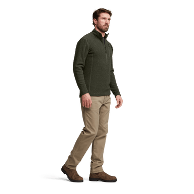 Snowcrest Half-Zip Fleece Pullover Hemlock Green Heather S