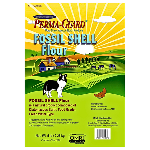 Perma-Guard Diatomaceous Earth 5lb Bag Label
