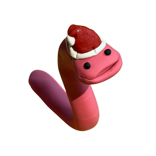Santa Worm Ornament