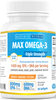 Max Omega-3 Supplement - Maximum Slim | Supports Heart & Brain Health Max Omega-3 Supplement - Maximum Slim | Supports Heart & Brain Health