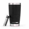 MAXIMIZE WITHIN 20 Oz Stainless Steel Tumbler with Lid – Double Wall Vacuum Insulated Travel Coffee Mug – Hot & Cold Beverage Cup – Black