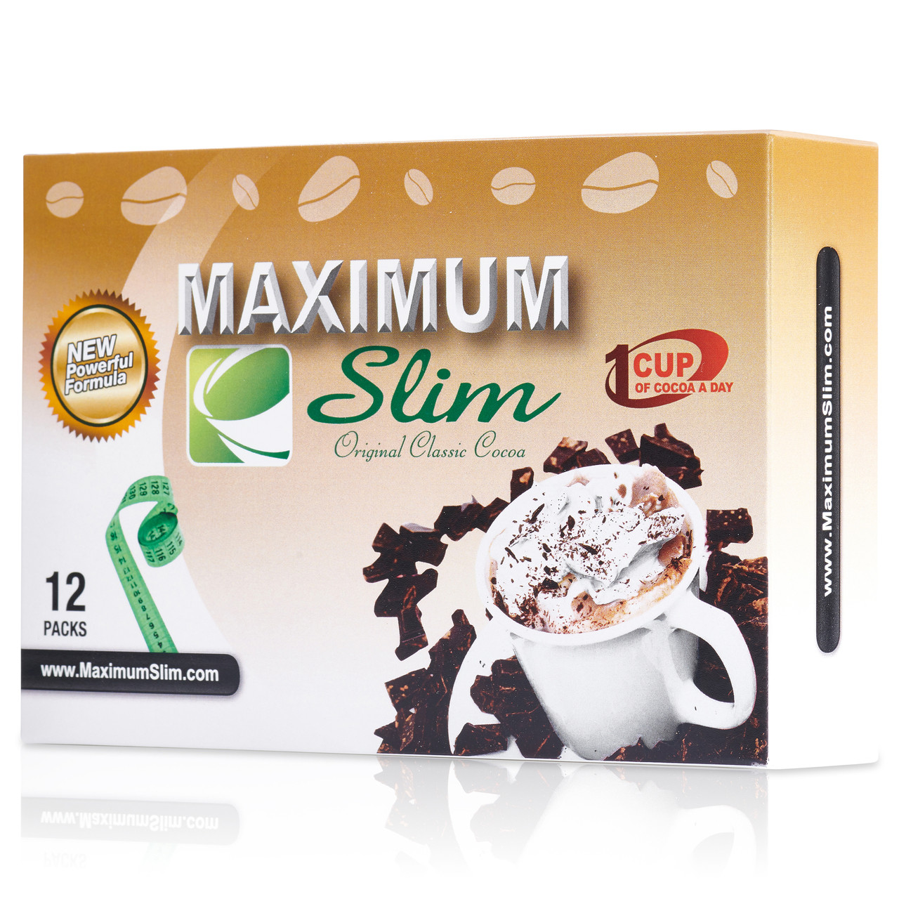 Maximum Slim Original Classic Cocoa (12 ct) | Delicious Drink Mix
