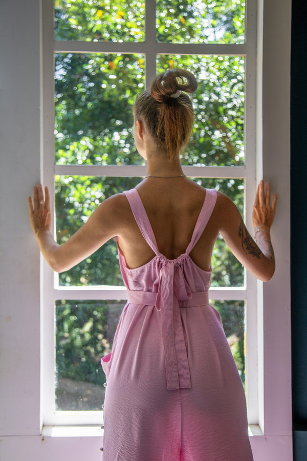 Luxury Evening Jumpsuit | Rose