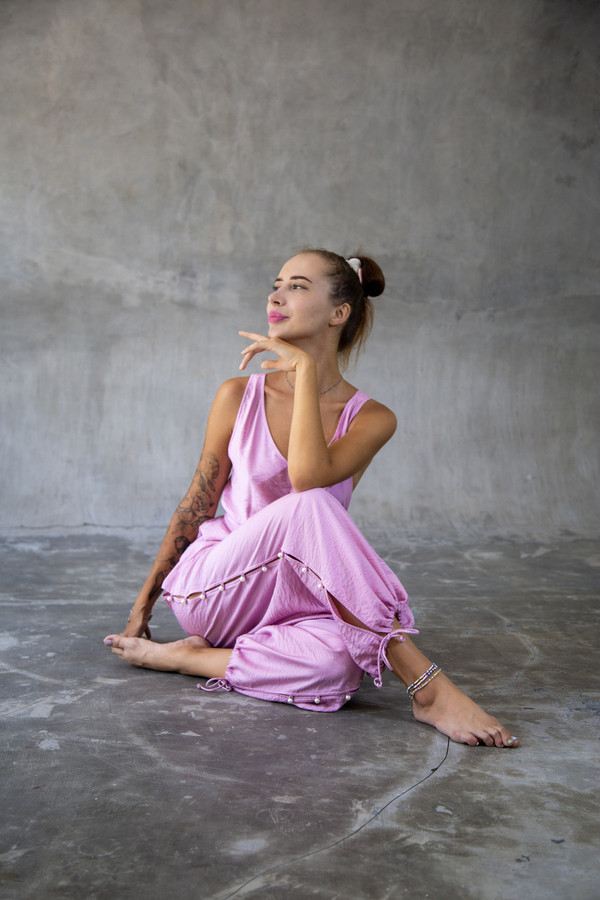 Luxury Evening Jumpsuit | Rose