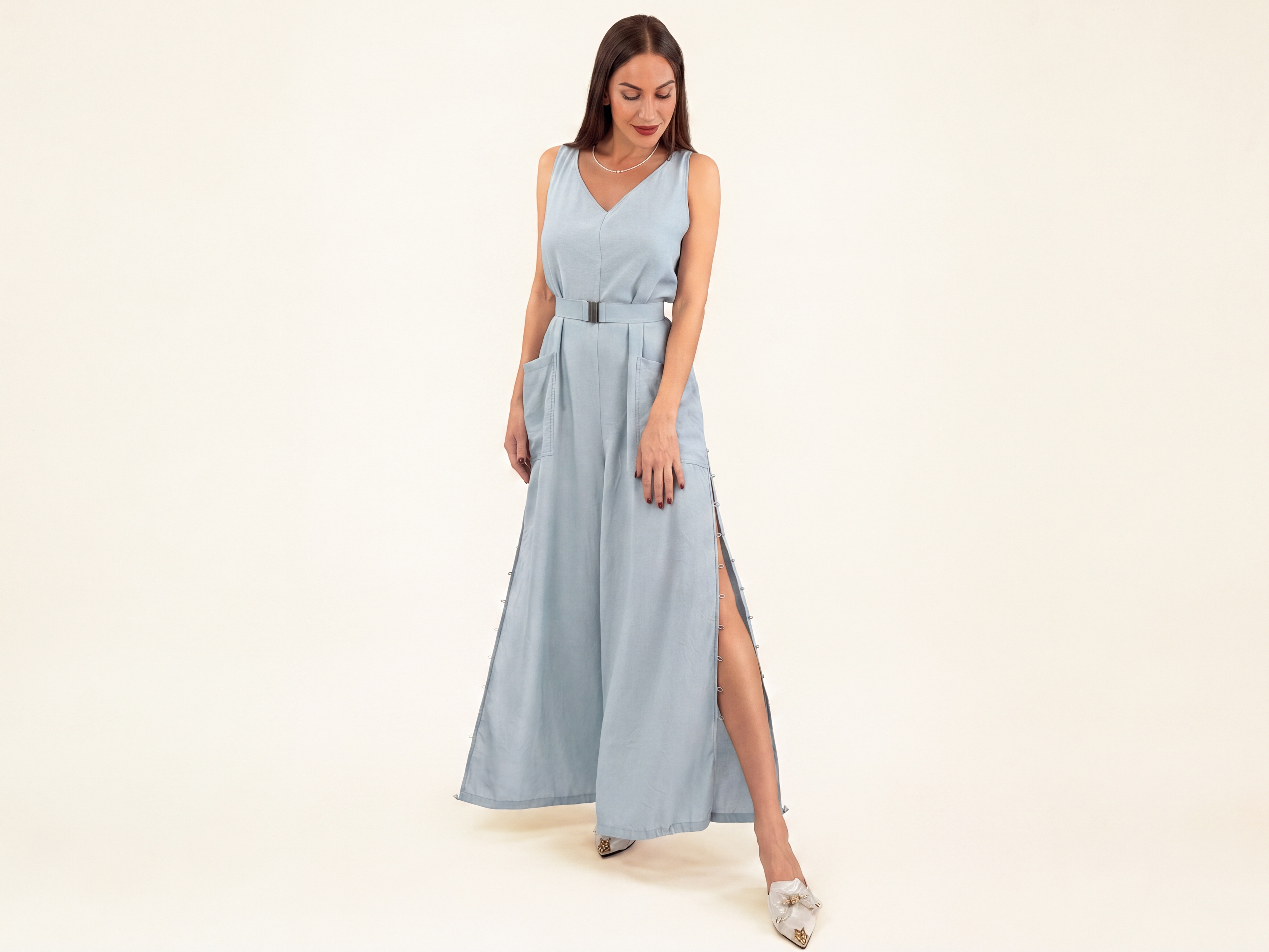 The Essential Jumpsuit Blue Sky Shorts