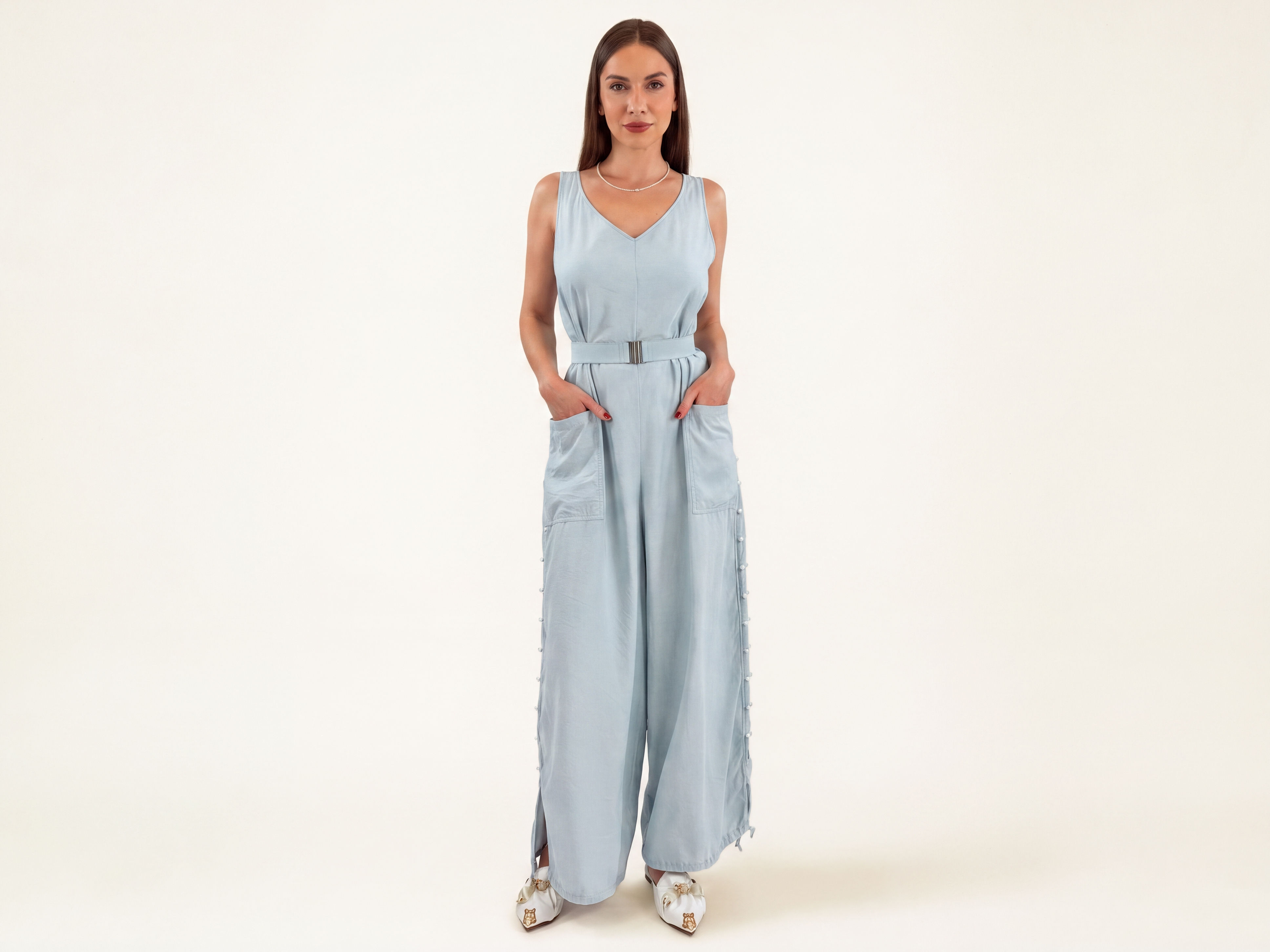 The Essential Jumpsuit Blue Sky Shorts