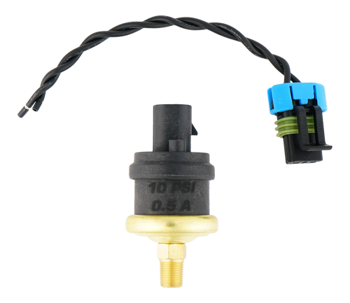 DeatschWerks 10psi 1/8th NPT Adjustable (8-12PSI) Hobbs Switch with Pigtail (0.5A) - 4-HOBBS-10 Photo - Primary