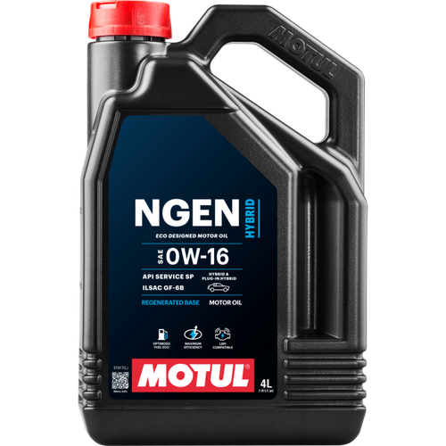 Motul 4L Hybrid Synthetic Motor Oil - 0W16 - 111887 Photo - Primary