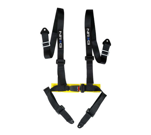 NRG 4 Point Seat Belt Harness / Buckle Lock- Black - SBH-4PC-SBK Photo - Primary